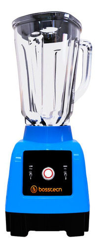 Licuadora 750w Vidrio 2l Touch 3vel Bosstech B4 Azul