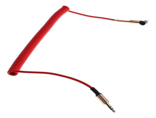 Cable Audio Auxiliar 3.5 Espiral Uso Rudo Resorte Universal 
