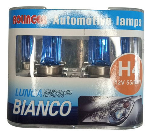 Bombillos H4 12v 55/60w Luz Blanca Xenón Rolinger 110% + 35m