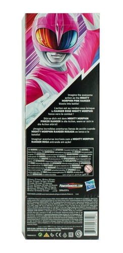 Imagen 9 de 9 de Power Rangers Pack Rojo Azul Negro Rosa Basico 28cm Hasbro