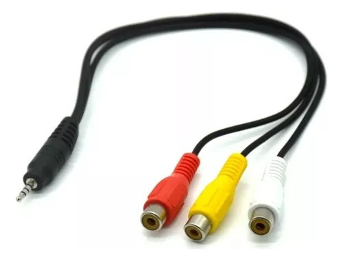 Adaptador Audio Y Vídeo Jack 3.5mm Macho A 3 Rca Hembra