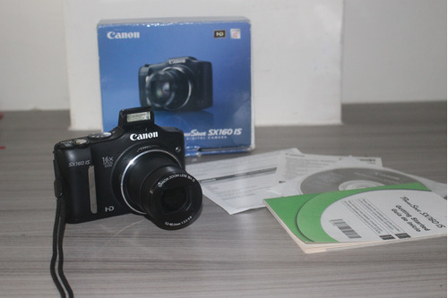  Canon Powershot Sx Sx160 Is Compacta Color  Negro