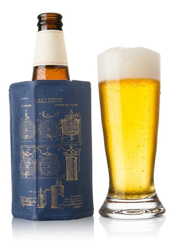 Imagen 1 de 2 de Enfriador De Cerveza Reutilizable Azul