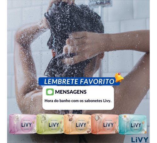 Sabonete Livy Castanha Do Brasil 6 Barras De 85gr