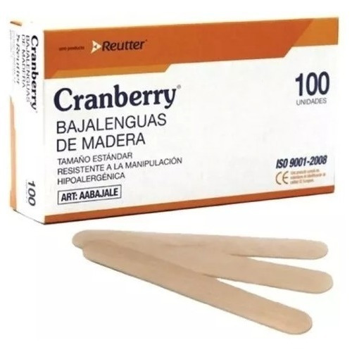 Baja Lengua Cranberry 100 Unidades