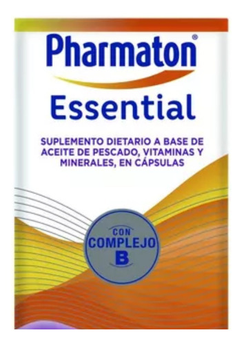 Pharmaton Essential - Aceite De Pescado Y Complejob X 30caps