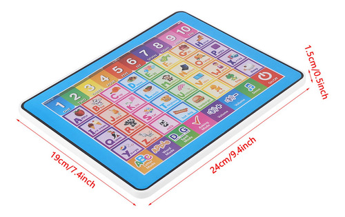 Tablet Toy Para Niños, Pantalla Táctil, Aprendizaje De Inglé