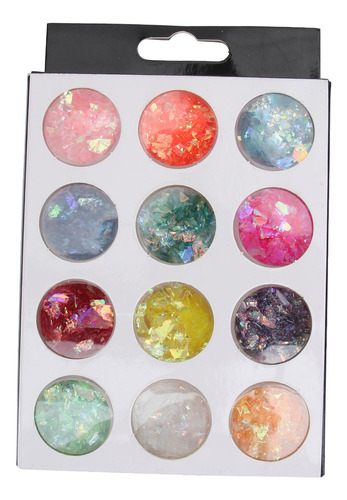 Conchas De Uñas Coloridas Para Manicura Casera, 12 Cajas