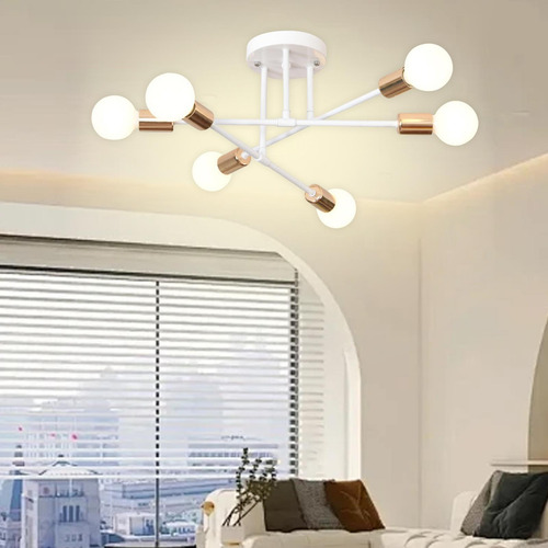 Lámpara De Araña,lámpara De Araña Led,6 Luces,fácil De