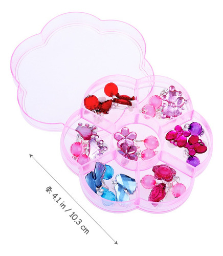 Juego De 7 Pares De Aretes Para Niñas Con Clip