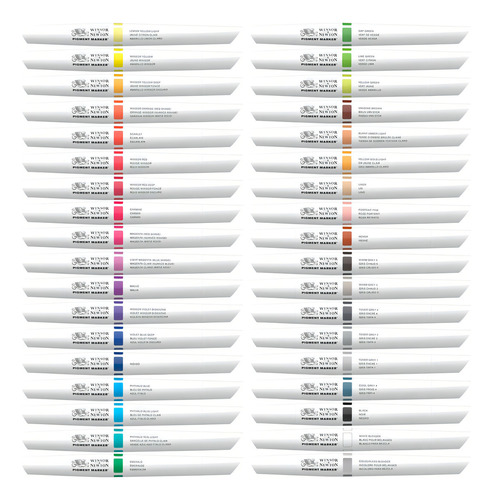 Marcador Profissional Pigment Marker 36 Cores Winsor &newton