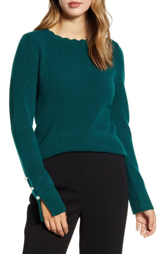 Suéter Mujer Color Verde Detallado Madyrose / Rachel