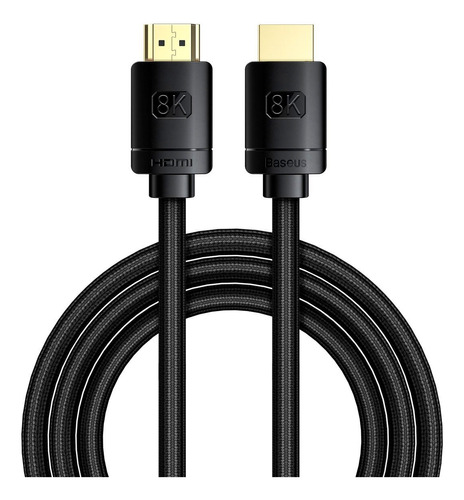 Cable Hdmi 8k Baseus 2.1 60hz 4k/120hz 3 Metros High Speed