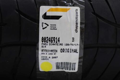 Pneu Dianteiro 120/70/17 Michelin Pilot Road (914) (Usado)