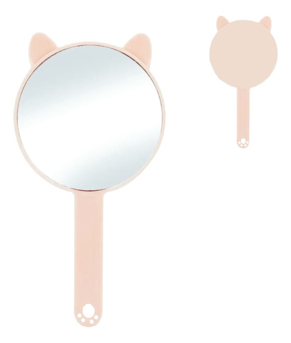Espelho De Mão Gatinho Com Orelhas Para Maquiagem