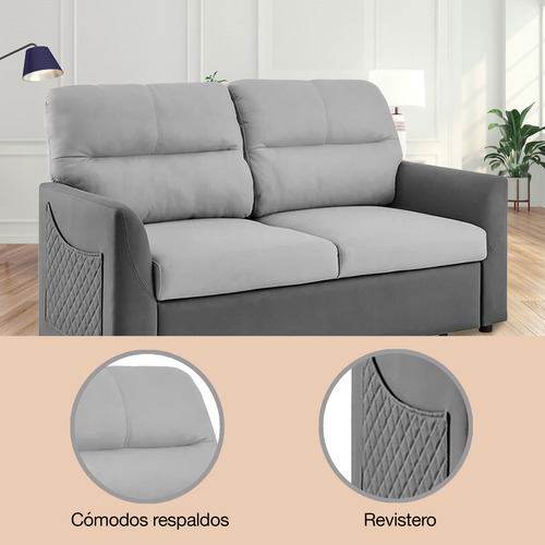Sillón Sala Sofacama Matrimonial Comodo Moderno Eke