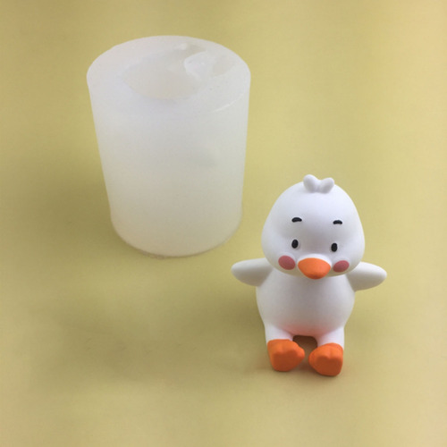 (d) Molde De Silicona Con Forma De Vela De Pato Para Fundici