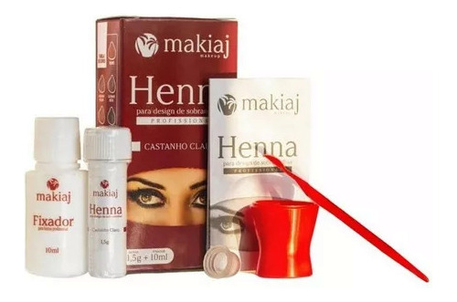 Henna Para Cejas Makiaj Tono Castaño Claro . Perfilado