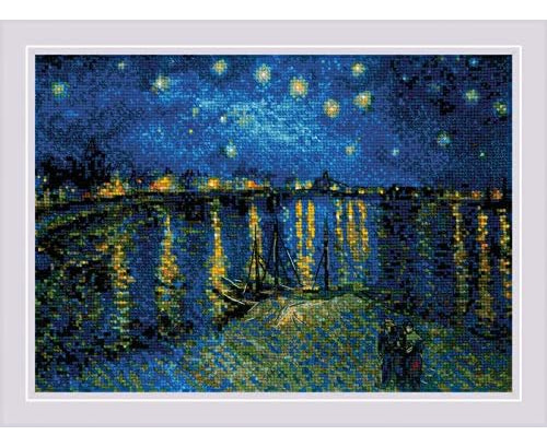 Counted Cross Stitch Kit Starry Night Over The Rhone Va...