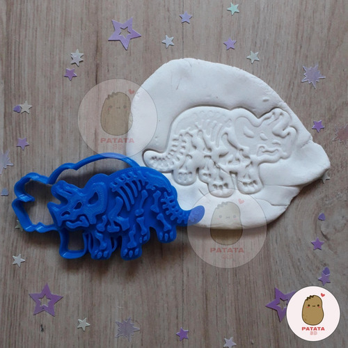 Cortante Galletita Dinosaurios Dino Huesos X 3 Unidades