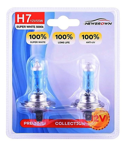 H7 Halogen Headlight Bulb With Super White Light Long Life 1