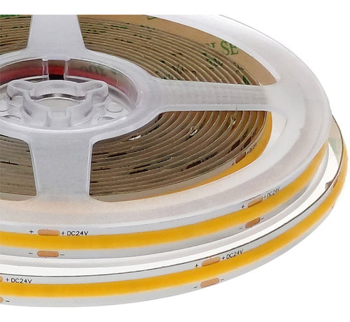 Cinta Led Cob Continua Sin Puntos 12v Blanco Frío Y Calida