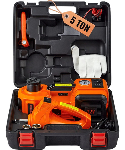 Vevor Kit De Gato Hidráulico Eléctrico De 5t12v 155-450 Mm