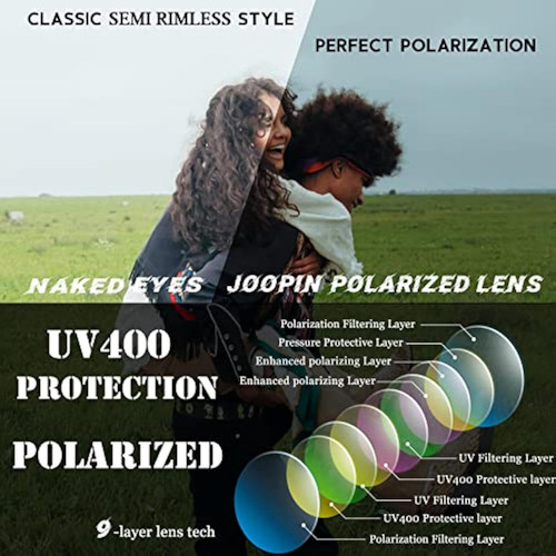 Joopin Vintage Sunglasses Half Frame Sun Glasses