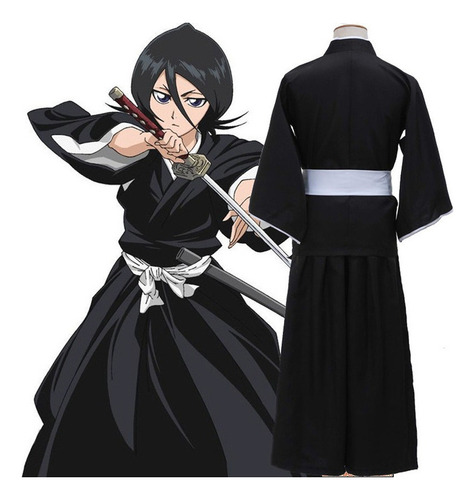 Cosplay De Halloween Kimono De Anime Japonés Kuchiki Rukia