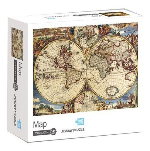 Imagen 1 de 1 de Puzzle 1000 Piezas mapamundi Antiguo Ft318