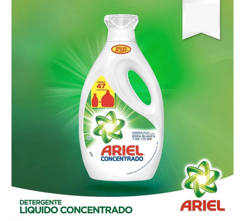 Pack 6 Botellas Detergente Ariel Power Liquid 1,8 Lt