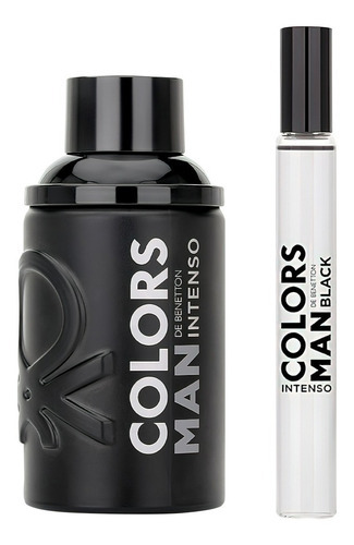 Perfume Benetton Colors Black Intense para homens, volume unitário de 100 ml