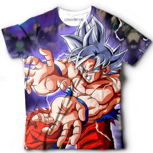 Camisa Camiseta Goku Instinto Superior Completo DBZ Super