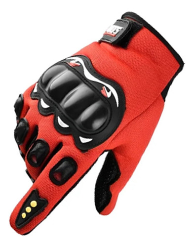 Guantes Motocicleta Tela Touch Transpirables Con Proteccion