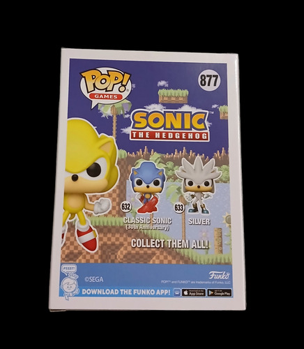 Funko Pop Super Sonic 877 Glows San Diego Cómic Con 2022