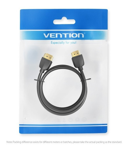 Imagen 9 de 10 de Cable Hdmi 2.0 Certificado Ultra Liviano 4k Hdr 1 Mt Vention