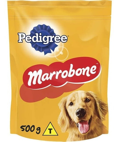 Petisco Biscoito Pedigree Marrobone Cães Adulto Carne 500g