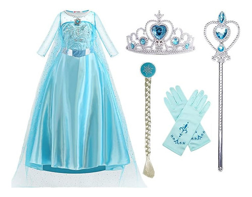 Disfraz Princesa Elsa Frozen Para Nieve Halloween Cosplay