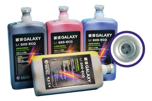 Tinta Galaxy Dx5 Dx7 Por 4 Unid