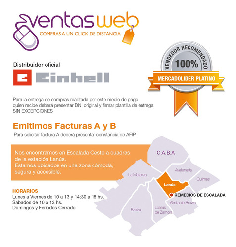 Imagen 6 de 6 de Fumigador A Presion Inalambrico Einhell + Carg Y Bateria 18v