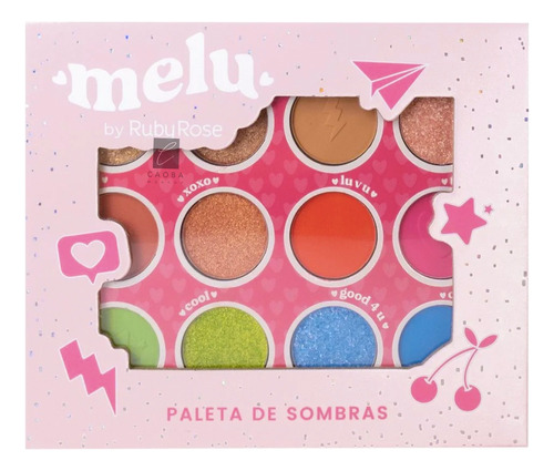 Paleta De Sombras Matte Metalicas Melu By Ruby Rose 