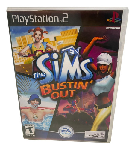 The Sims Bustin Out Play 2 Com Capa E Pôster Ps2