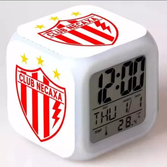 Reloj Despertador Los Rayos Del Necaxa, Fútbol Club, Necaxa