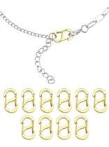 Comprar 10 Piezas De Cierre De Mosquetón Doble Para Collar, Cierre