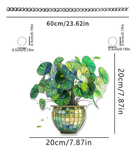 Plantas En Macetas Señal Colgante 2d Decoración De Bonsai