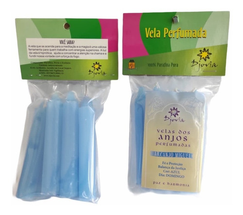 Vela Palito Perfumada Dos Anjos Arcanjo Miguel Fé E Proteção