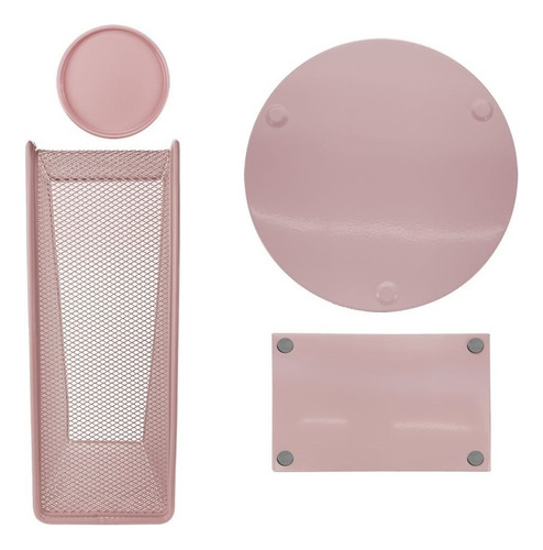 Juego Para Oficina Mesh Oro Rosa
