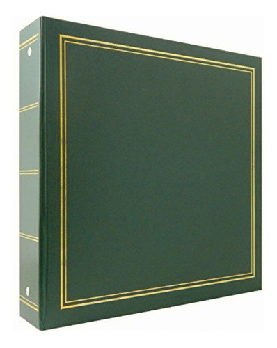 Mcs Library Collection Álbum De Fotos De 400 Bolsillos, 4 X Color Verde