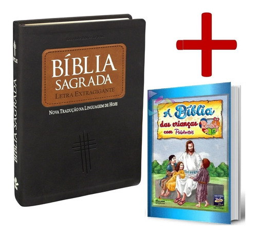 Bíblia Sagrada Letra Extra Gigante Ntlh + Bíblia Infantil