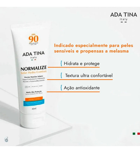 Protetor Solar Proteção Manchas Normalize Hydra 90 Ada Tina